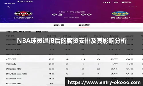 NBA球员退役后的薪资安排及其影响分析
