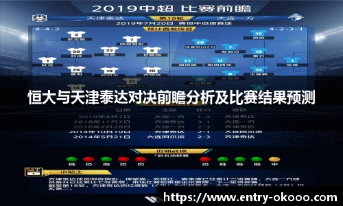 恒大与天津泰达对决前瞻分析及比赛结果预测